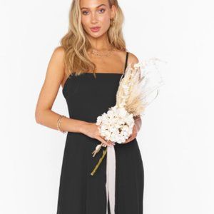 Show me your Mumu - Lauren tie maxi dress in black (bridesmaid dress)